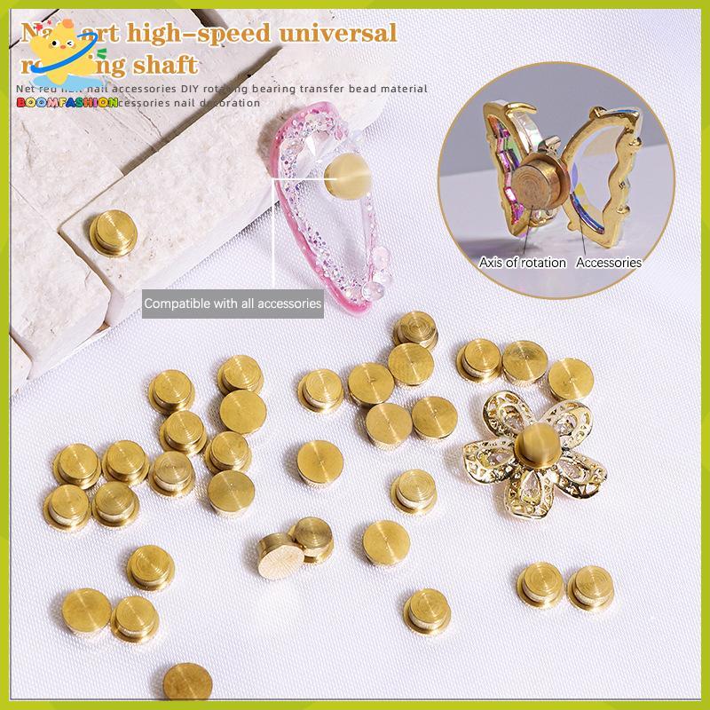 [Boomfashion] 5Pcs S/M/L Rotating Bearing For Nail Art Jewelry Manicure Rotating Jewelry Accessories Universal Rotating Bearing Rotatable [MY]