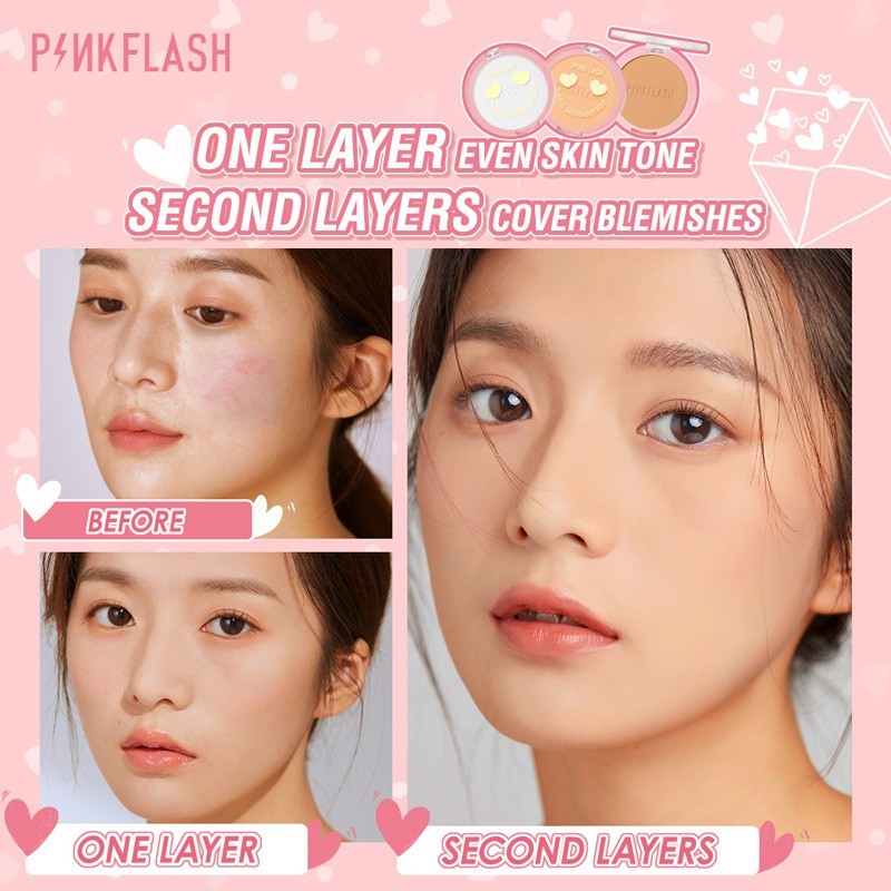 Multi Reliable PINKFLASH OhMySelf Special Pressed Powder Lasting 8-Hour/Matte Lightweight/Traceless/Super Oil Control... - Image 4
