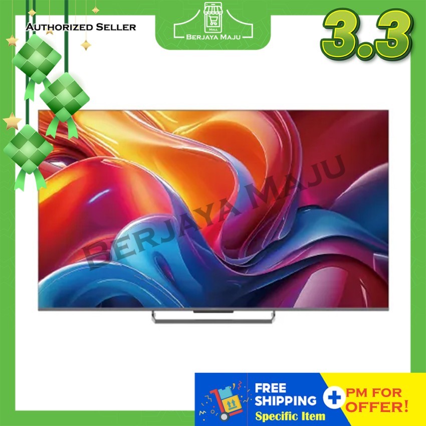 Haier 65" 4K UHD HDR Smart Android Google QLED TV H65S90EUX | 4K UHD Smart Google TV HDR QLED Android | televisyen pinta