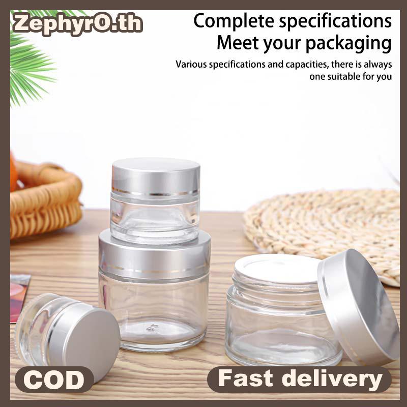 null 1PCS10/20/30ml Glass Jar Skin Care Eye Cream Jars Lotion Pot Refillable Bottle Makeup Eye Shadow Storage Cosmetic Container null