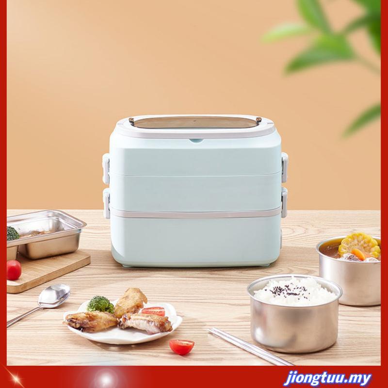 DESSINI ITALY 2L Electric Rice Cooker Lunch Box Non Stick Stainless Steel Inner Pot with Steamer Periuk Nasi Elektrik