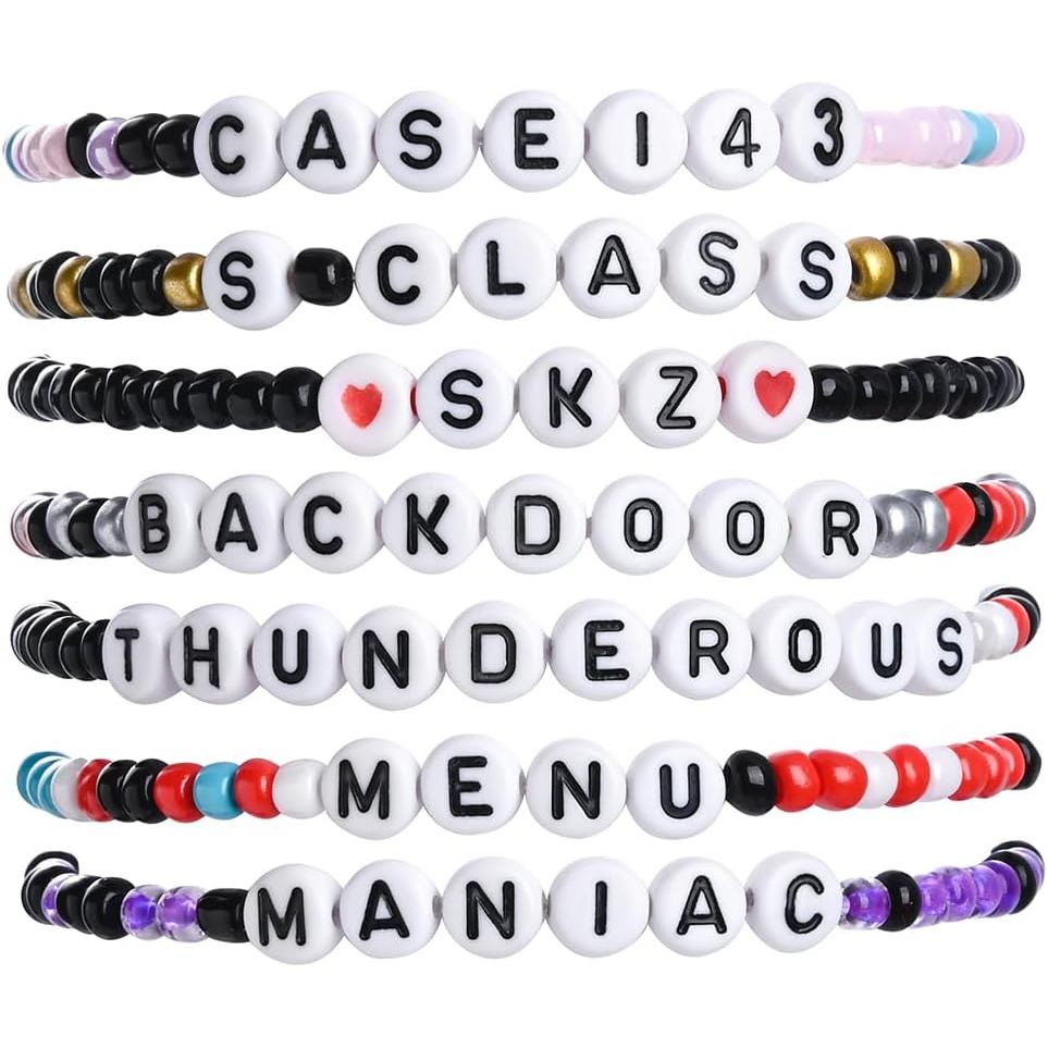 Gelang Stray Stay - Gelang Persahabatan Berinspirasi SKZ - Hadiah Merchandise Stray untuk Hari Lahir Peminat - Pakaian Konsert