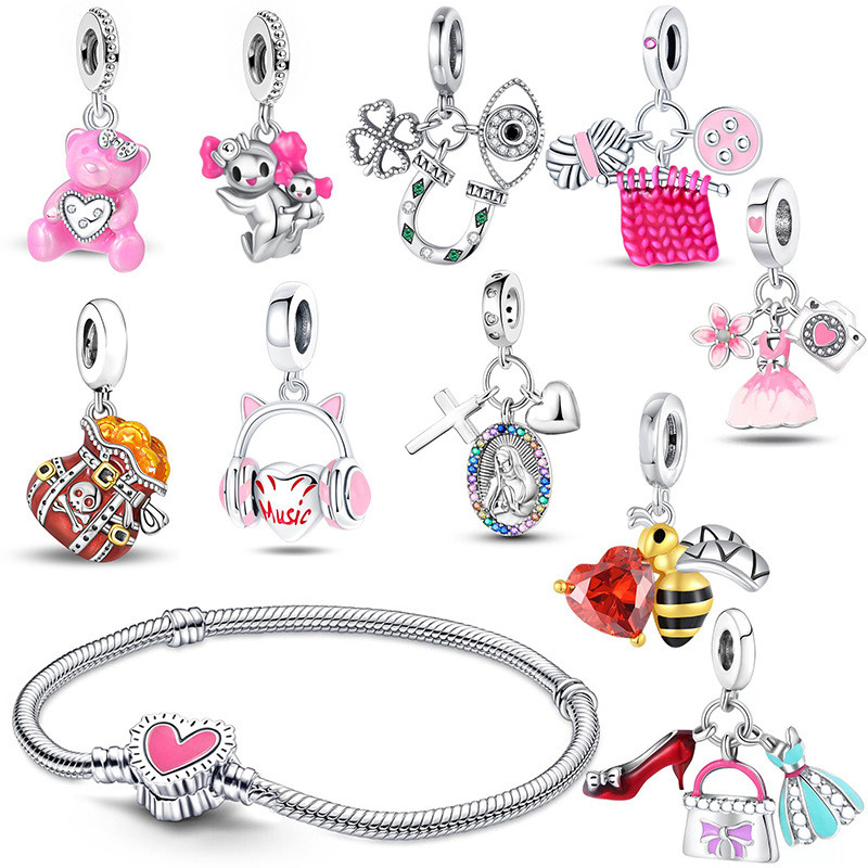 Pan's New Style Charm Style DIY Little Bee Pendant Bracelet Accessories Bracelet Accessories Necklace Accessories
