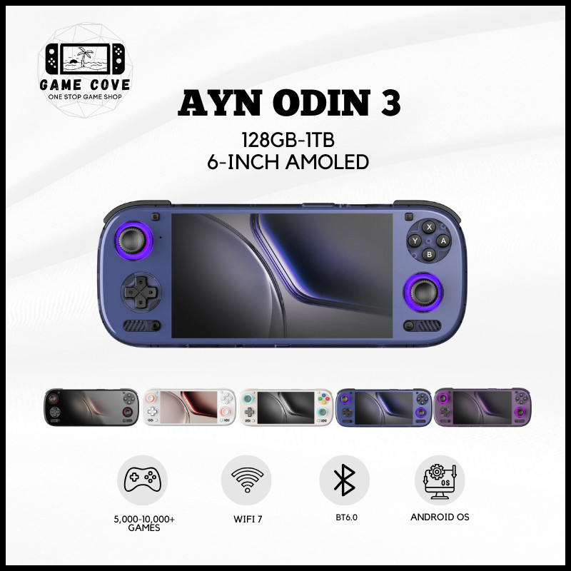 AYN Odin 3 Android Handheld Emulator Android 15 Wifi Bluetooth Portable Console | GameCove PH