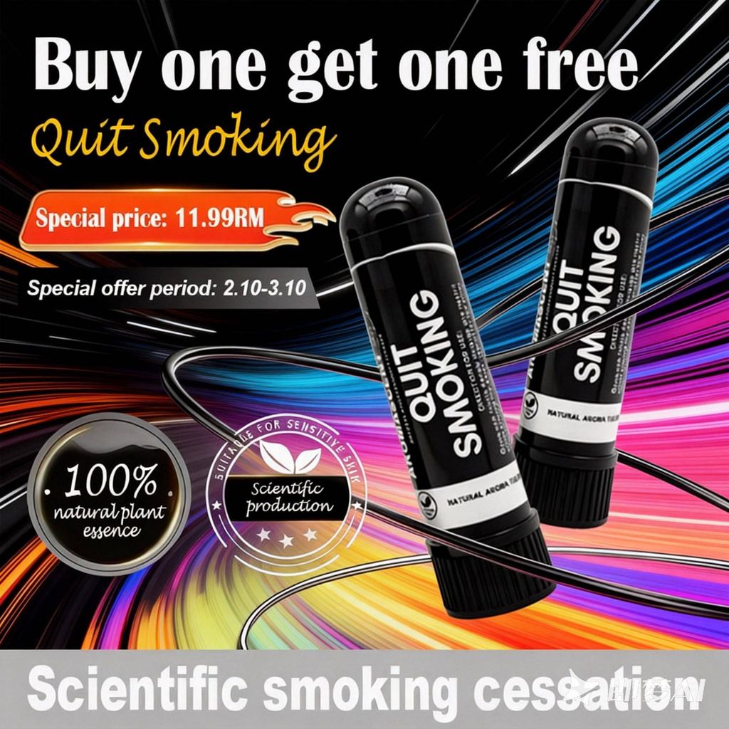 Herbal Aromatherapy Stick Essential Oil Inhaler Sunnah Minyak Herbs Relaxation Focus Mood Support Susah Tidur Portable