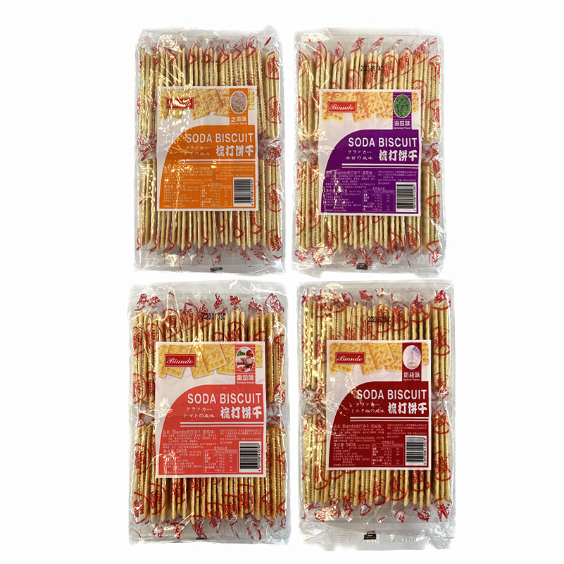 铁尺梳打饼干海苔苏打饼540独立装 下午茶零食代餐饼干       540好物