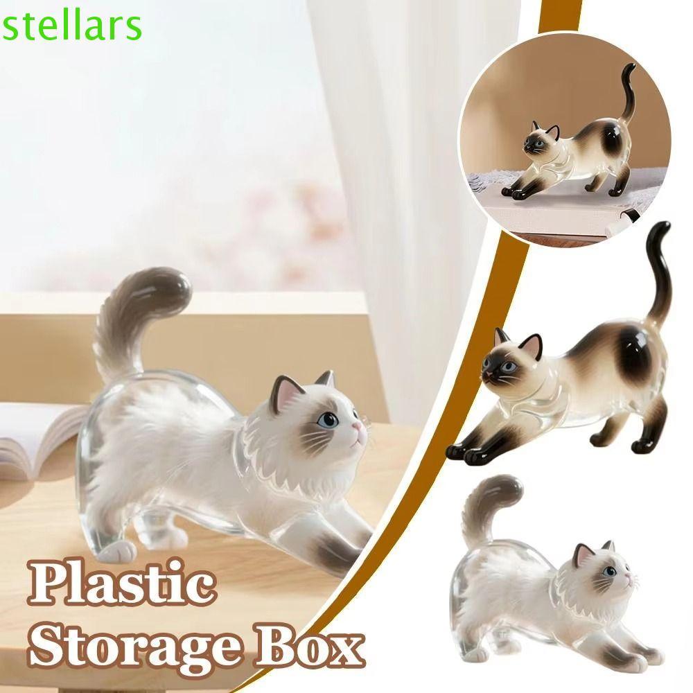 STELLARSYNC Cat Hair Acrylic Keychain, Transparent Handmade Cat Hair Storage Box, Hanging Pendant Cute Portable Animal Shaped Dog Fur Storage Pendant Pet Souvenirs