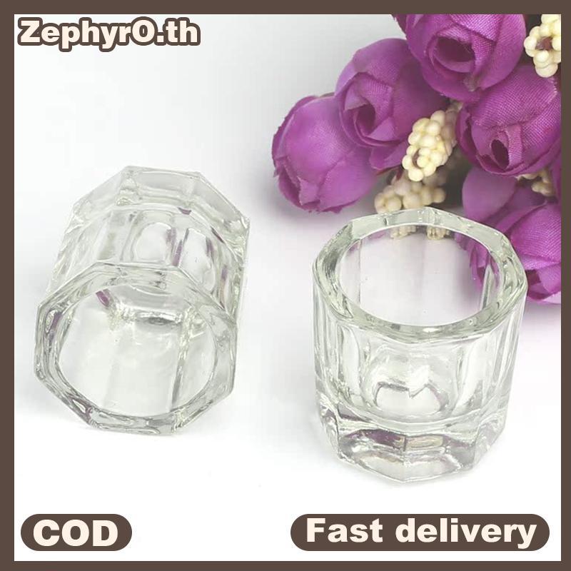 null Crystal Glass For Mixing Acrylic Powder Liquid Nail Cup Dappen Dish Lid Bowl Cup Holder Equipment Nail Tools 1pc null