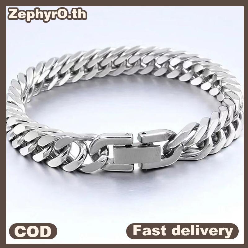 null 18/19/20/21MM Width Stainless Steel Cuban Chain Bracelets For Men Silver Color Fashion Hip Hop Male Boy null