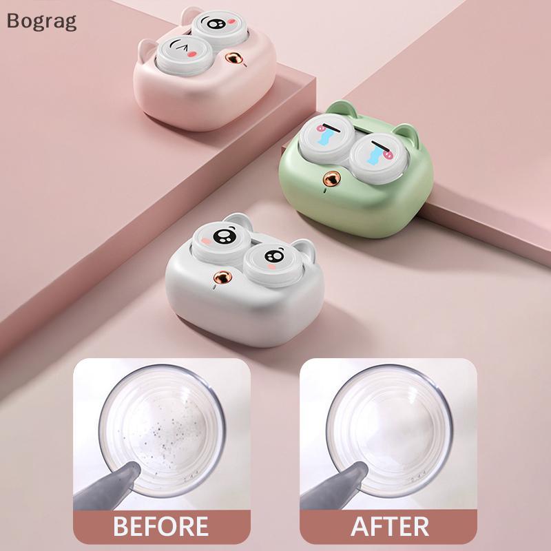 [Bogr] es Cleaner Ultrasonic With Removable Box Remove Tear Protein Cleaning Machine Portable es Case COD