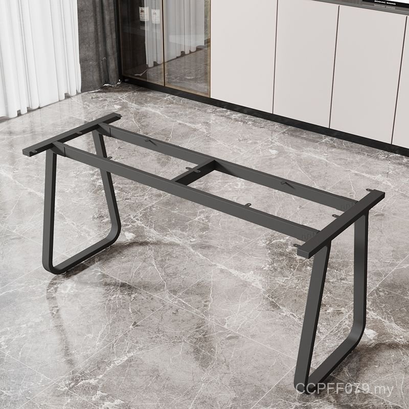 Ceramic Tile Marble Slate Table Stand Metal Iron Art Solid Wood Table Leg Dining Table Leg Stand Simple Large Board Iron Art ZJUX