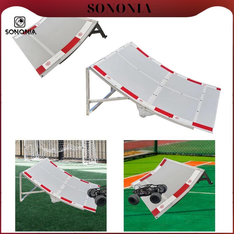 [SONONIA] RC  Ramp Foldable  Ramp Portable Takeoff Board Sturdy Frame Remote Control Car Accessory Easy Setup Suitable for RC  Park Backyard