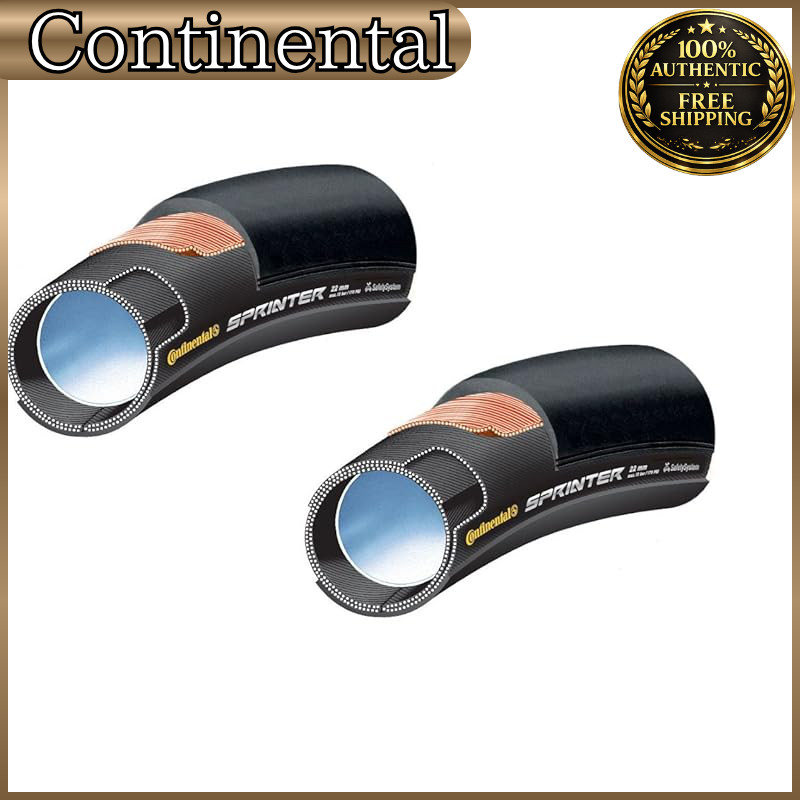 Set of 2 Continental SPRINTER Tubular Tires (28" × 22 mm) [Parallel Import]