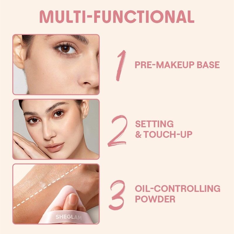 Must Have SHEGLAM Hydro-Touch Refreshing Setting Powder serbuk Essential Premium - Image 2