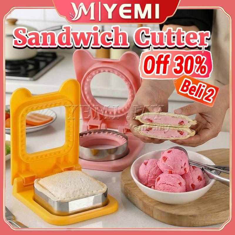 【BUY 2 OFF 30%】Stainless Steel Sandwich Cutter Sealer Acuan Roti Ais Krim Goreng Karipap Bento Mold Alat Pembakar