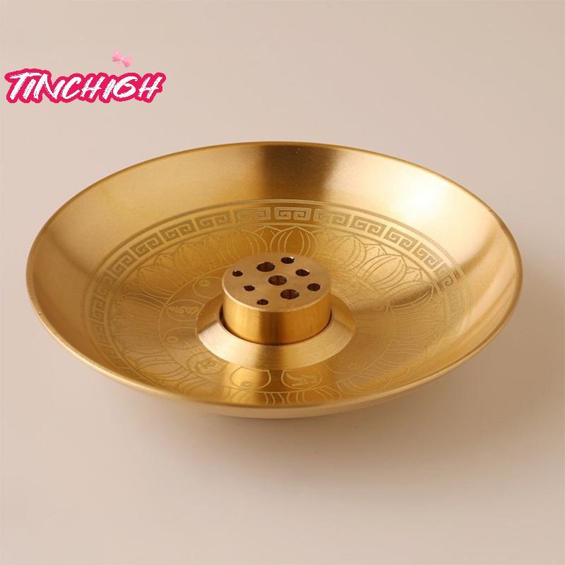 [TinchighM] Round Incense Burner 9 Hole Incense Holder Incense Sti Plate Tray Palo Santo Holder Sage Holder For Mediation Yoga Ritual [NEW]