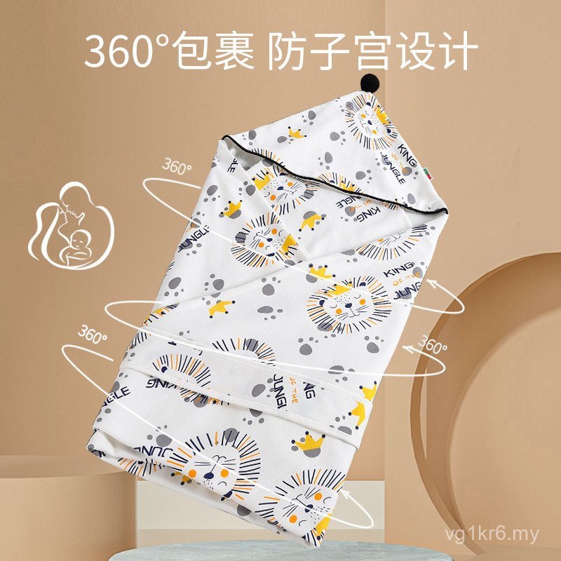 Style Double-Layer Lightweight Thin Quilt Breathable Baby Blanket Pure Cotton Quilt Baby Thin Summer Small Hug Outing Quilt Newborn VW3N