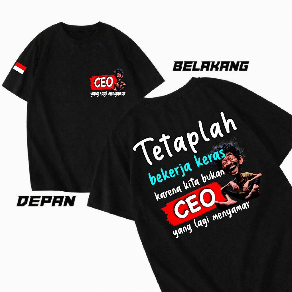 KATUN Akd Men's Women's T-shirts Keep Working Hard We Open CEO Who's Own Words VIiral Crew Neck Men's T-shirts Women's T-shirts Unisex Cotton Material Plain White Black T-shirts Jumbo T-shirts