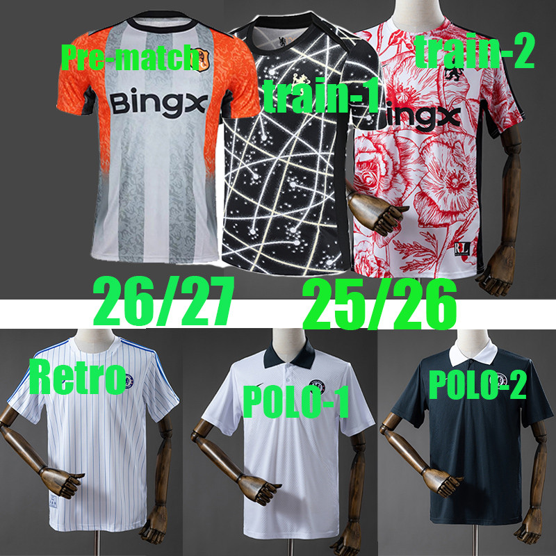 25/26 Chelseas jerseys 26/27 Training soccer clothe ENZO PALMER PEDRO NETO ESTÊVÃO JAMES CAICEDO football T-shirt