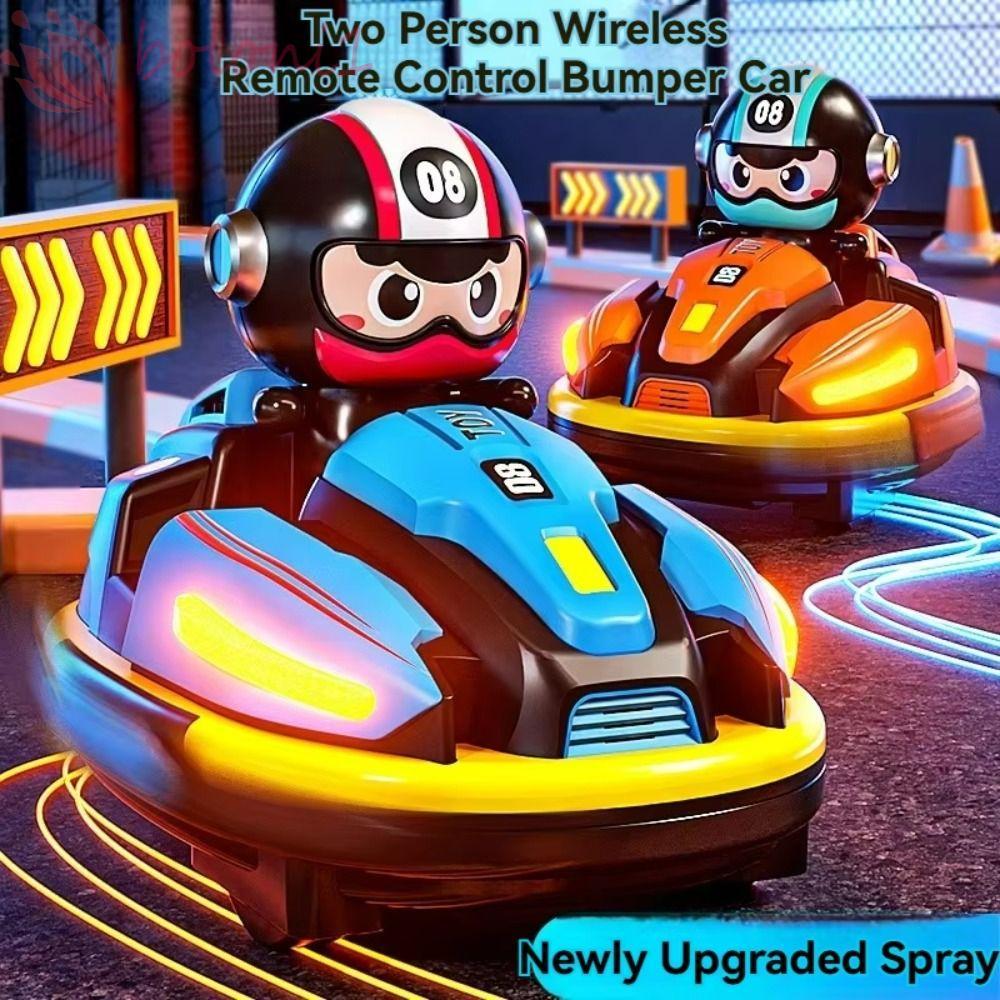 [COD] RC Battle Bumper Car Toy, Simulated Nitrogen Children's Remote Control Toys Cars, Radio Controlled Toy Electric Rechargeable Multi-player RC Bumper Karting Toy Outdoor Park
