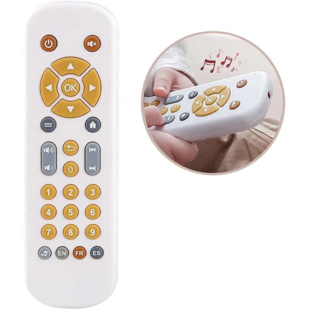 Nueplay Realistic Learning Controller with Light & Music – Interactive Educational Toy for Toddlers, Trilingual English/Spanish/French Number Learning & Pretend Remote Play for Kid