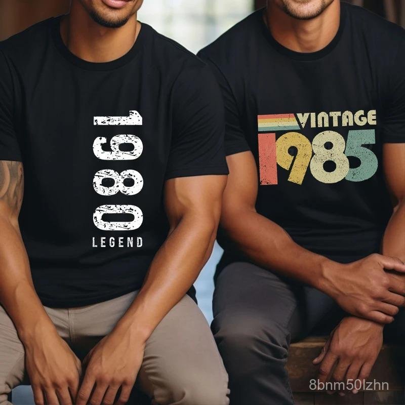 T-shirt Peringatan Hari Jadi ke-45 (1980-1989) Baju klasik dan legenda dari tahun 1980 hingga 1989. Hadiah ulang tahun r