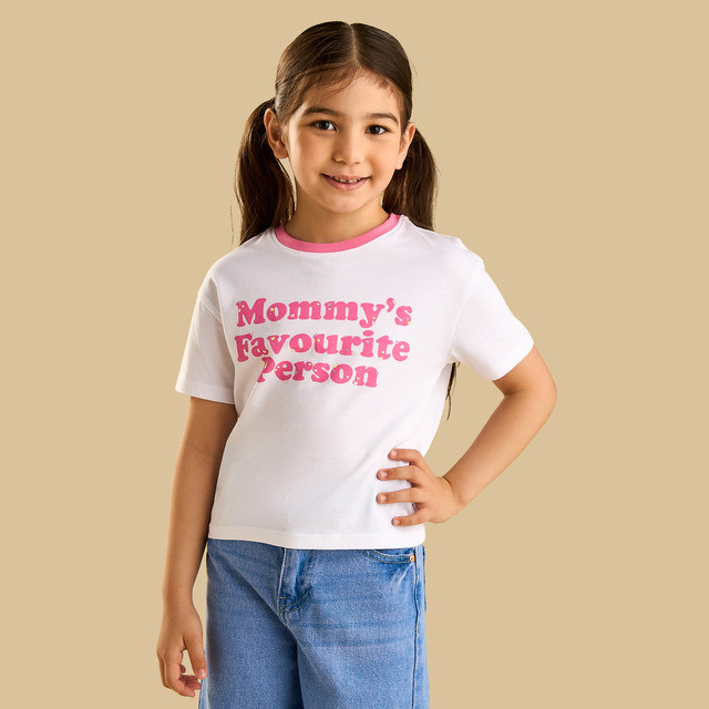 Max Fashion Slogan Print Cotton Boxy T-Shirt