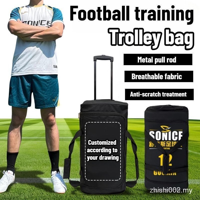 Beg Penyimpanan Bola Luar Ruangan, Beg Galas Berkapasiti Besar, Tenis, Bola Sepak, Bola Keranjang, Ragbi, Beg Troli, Beg Bola, Beg Latihan 1OEG