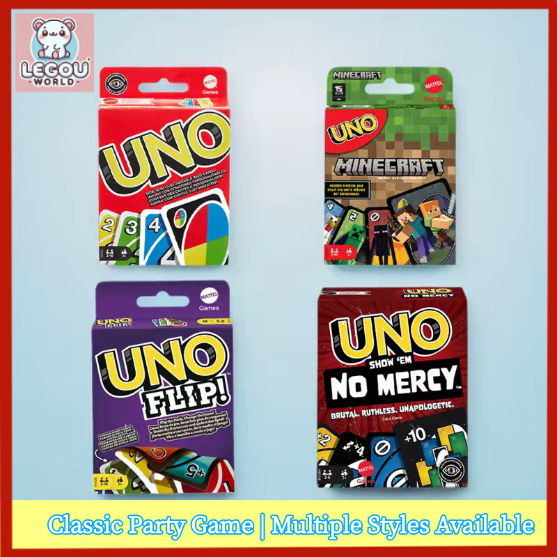 【Local Seller】No Mercy Card Game Collection All Wild Flip Flex Dare Family Friends Tabletop Board Game