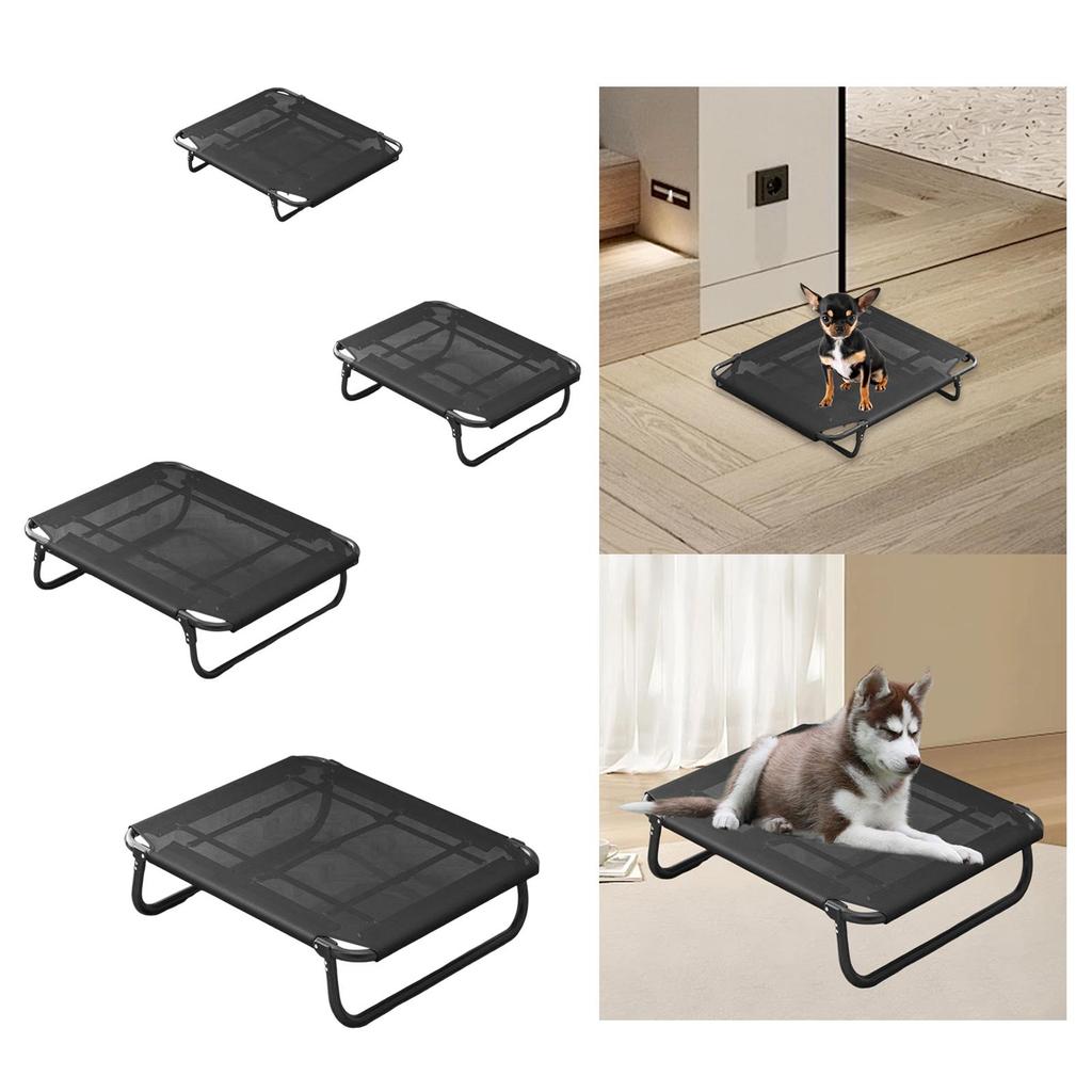 [lzdjlmy2ua] Elevated Dog Cat Bed Hammock Non Slip Wear Resistant Breathable Washable Pet Cot