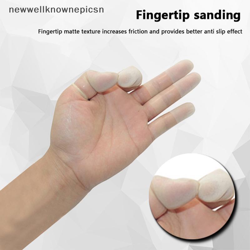 null 100 PCS Rubber Non-slip Anti-static Finger Cots Disposable Latex Finger Cover Fingertips Protector Gloves Nail Art Tool null