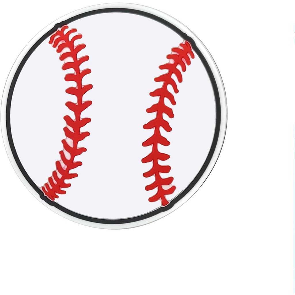 Aksesori Hiasan Mity Rain untuk Beg Bogg, Hiasan Beg Serasi dengan Semua Model Beg Bogg Asli, Masukkan Kata Hiasan untuk Beg Tangan Beg Pantai (Baseball)