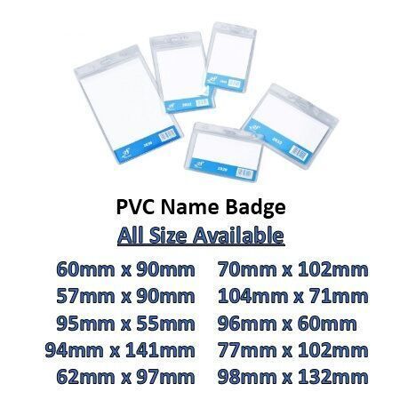 Multipurpose ID Holder PVC Card Name Badge Tag Identity Security Gate Entry Pass Exhibition Concert Organizer