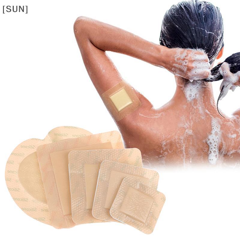 [SUN] Silicone Foam Adhesive Dressing Wound Dressing Sterile Bedsore Healing Pad Patch Pressure Ulcer Pad For Bedridden Patients null