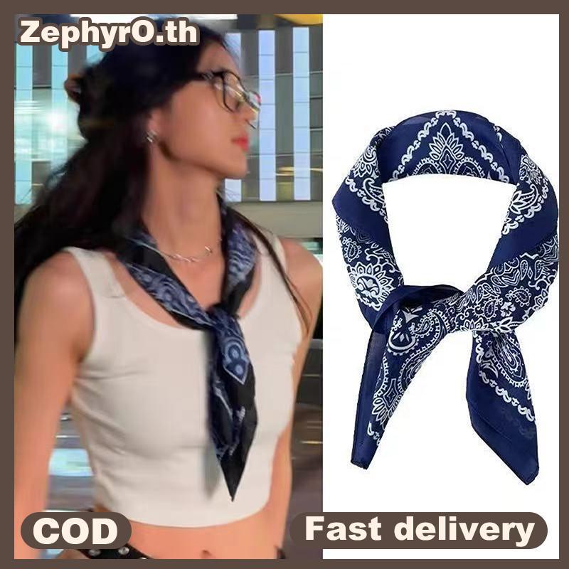 null Luxury Fashion 70cm Satin Square Silk Scarf For Women Hair Hand Neerchief Wrist Hijab Wraps Lady Shawl Ribbon  null