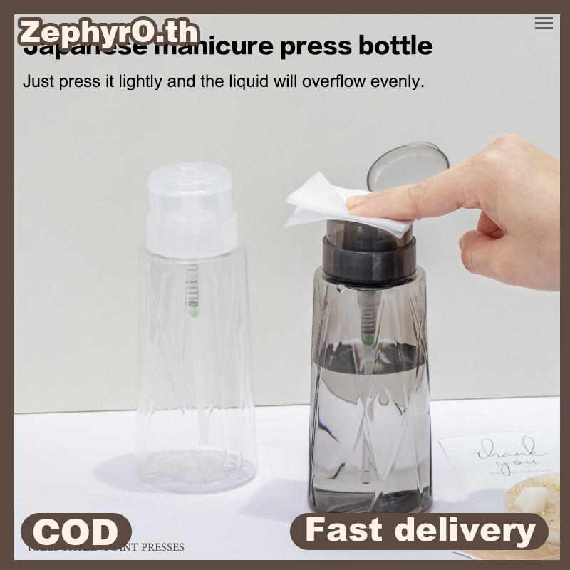 null Nail Refillable Bottles Empty Press Pump Dispenser Nail Art Polish Remover Cleaner Makeup Bottle Manicure Tool null