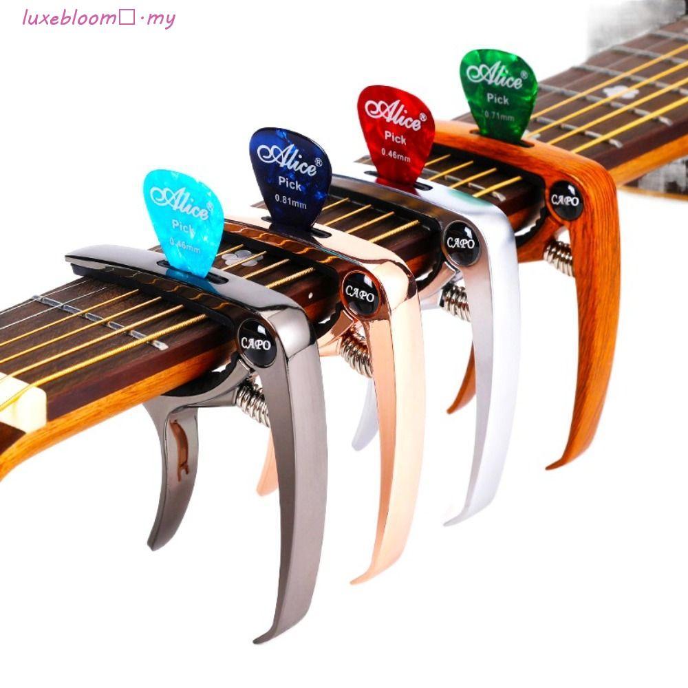 LUXEBLOOM​ Guitar Capo Metal Capotraste Quick Change Clip Guitar Accessories Electric Guitar Aluminum Alloy Key Trigger Capo