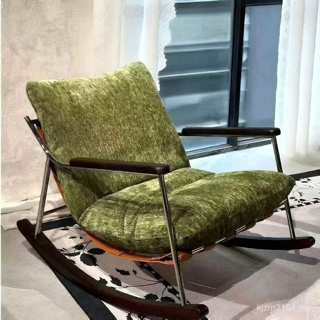 Lazy Household Chair Philippine Luxury Light Leisure Chair Reclining Chair Living Room Single Balcony Sofa Chair Kaidai Rocking Chair Rocking Adult J9NH
