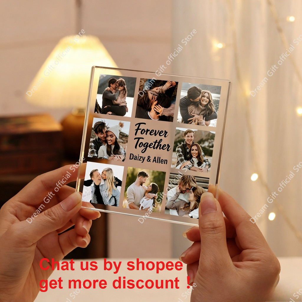 Personalized Picture Acrylic Ornaments Anniversary Gift for Couple Family Wife Keepsake Present