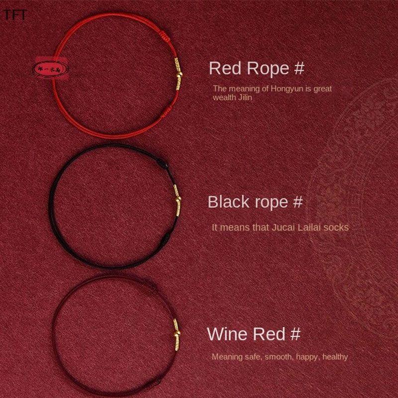(FTT) Fashion Red Rope Lucky Bracelet - Adjustable Bangle for Women & Men NEW