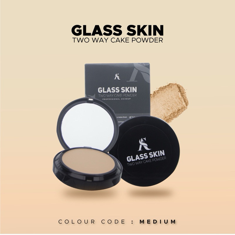 Quality Durable Dherbs Compact Powder Glass Skin Two Way Cake Multi Premium - Image 2