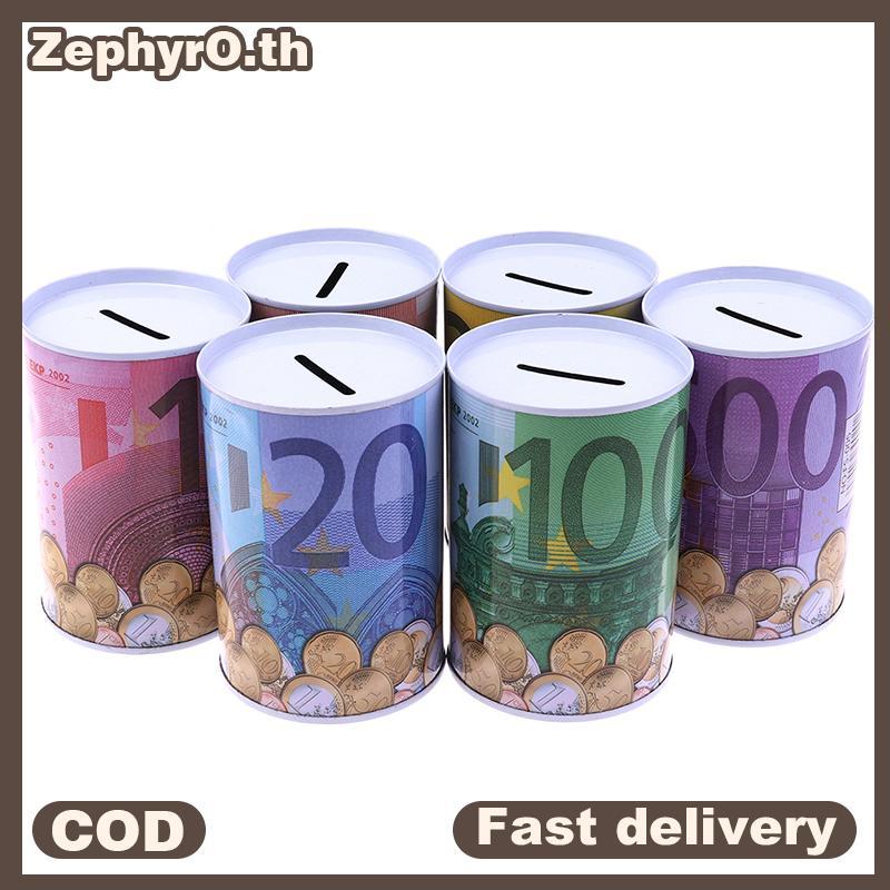 null 1pc Euro Dollar Money Box Safe Cylinder Piggy Bank Banks For Coins Deposit Boxes
 null