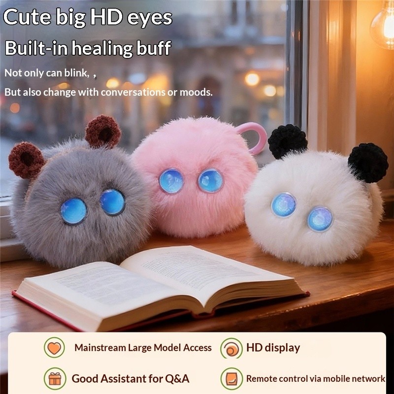 AI Interactive Pet Plush Toy - APP Controlled ChatGPT Companion with Voice Chat, Cuddly Educational Smart Toy Emotional Support