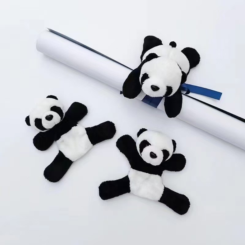 Panda Doll Refrigerator Sticker Cute Cartoon Plush Doll Chengdu Tourist Souvenir Gift Panda Magnetic Sticker