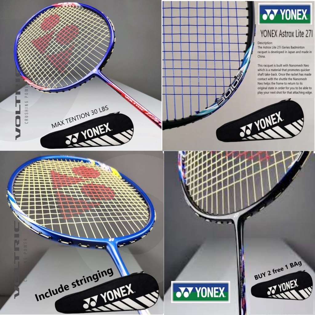 {SIAP TALI} Racket Badminton YONEX Raket Badminton Racket Set Racket ...