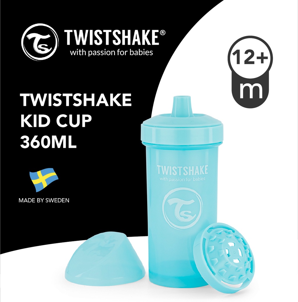 Vaso entrenador Twistshake Mini Cup Azul 230ml 4+m