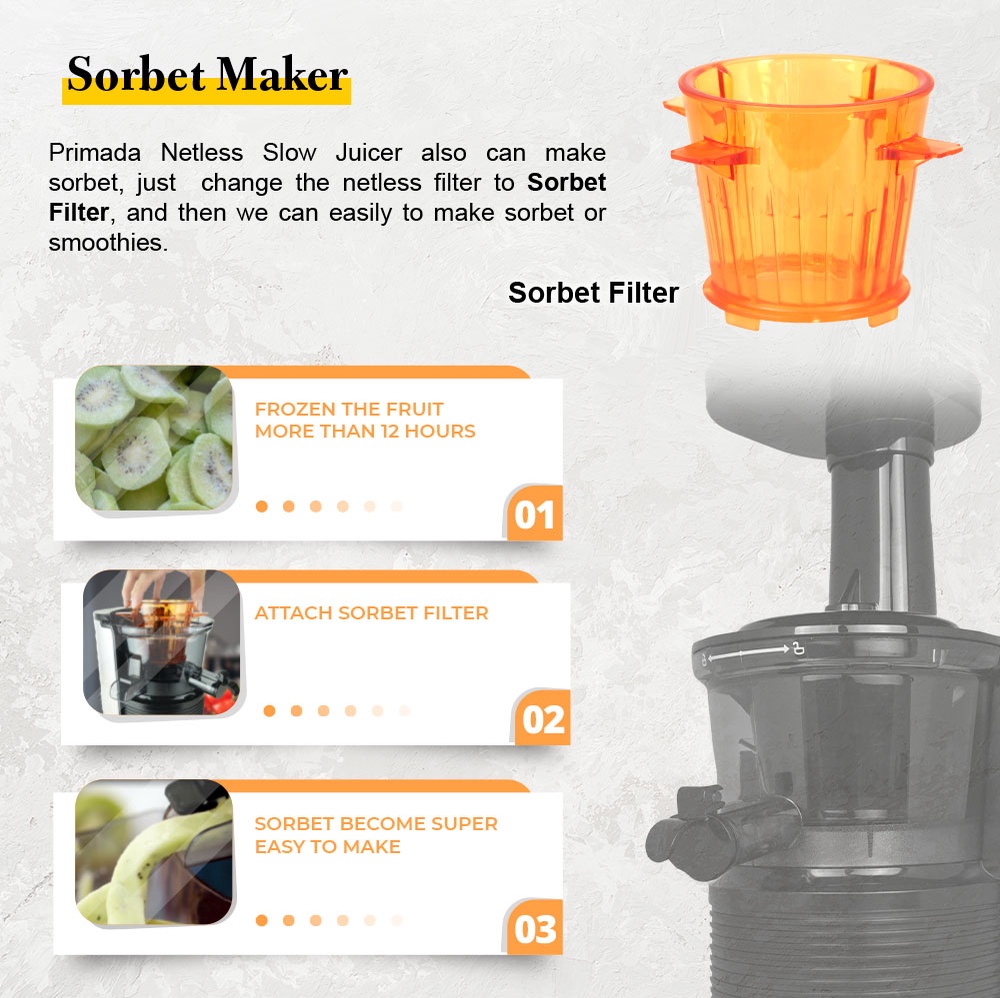 Primada Netless Slow Juicer PSJ11
