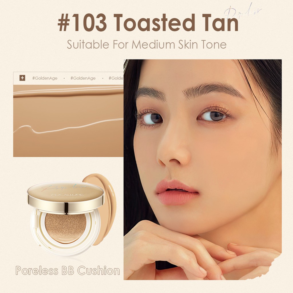 FOCALLURE FA198 Poreless Matte BB Air Cushion Foundation Longlasting