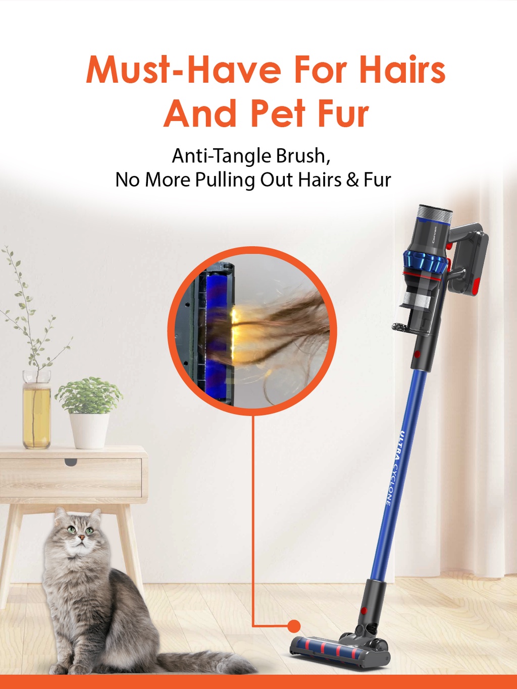 Corvan 2 In 1 Cordless Vacuum Cleaner & Cordless Mop K18 PrestoMall