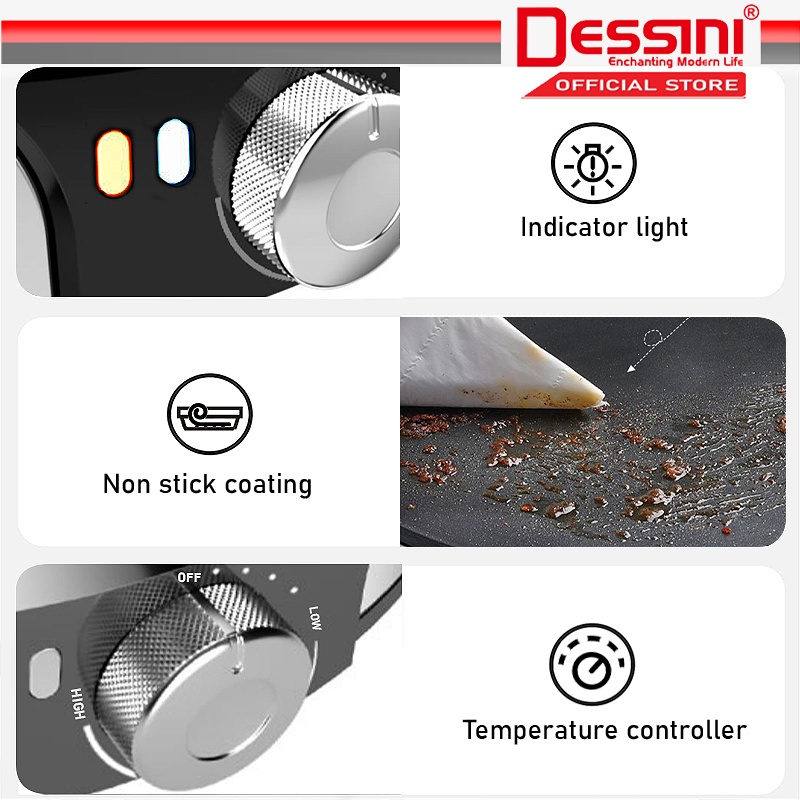 Dessini Regina 3 sets Crepe maker – ዳሎል ገበያ